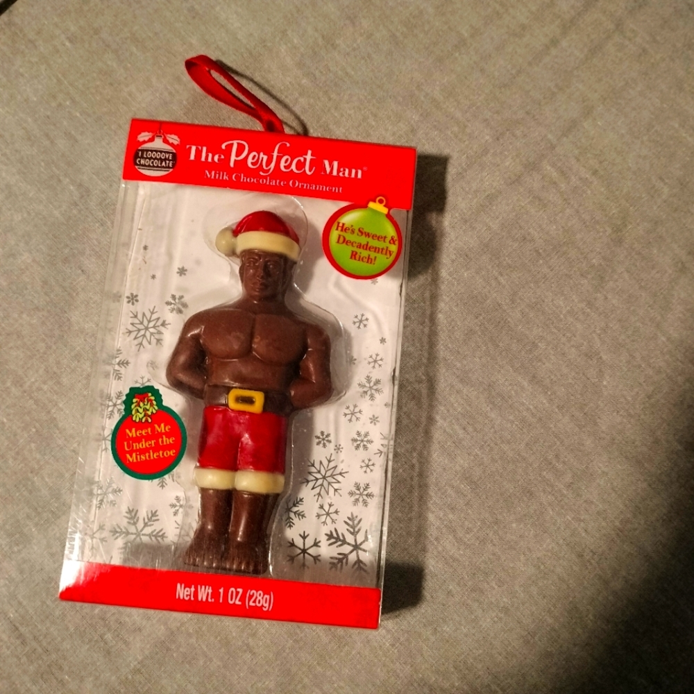 The PERFECT MAN Christmas Chocolate Ornament